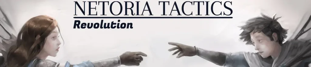 Portada de Netoria Tactics Revolution: Juego de rol táctico +18 con temática NTR y estilo visual 2D de fantasía