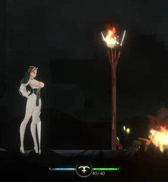 Portada del juego ThornSin, acción 2.5D con protagonista femenina y ambientación oscura de fantasía.