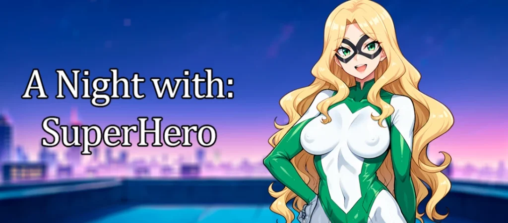 portada del juego hentai a night with superhero