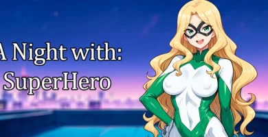 portada del juego hentai a night with superhero