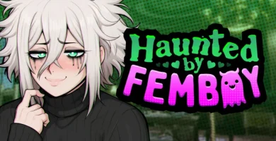 portada del juego hentai haunted by femboy