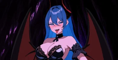 portada y gameplay del juego hentai succubus advent the ethereal collapse