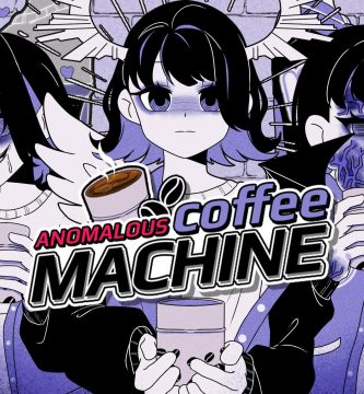 Portada de Anomalous Coffee Machine, juego 2D furry con simulador de café y chica monstruo