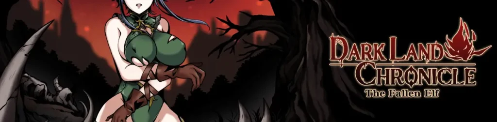 Portada de Dark Land Chronicle: The Fallen Elf, RPG 2D isométrico de fantasía oscura en Unity