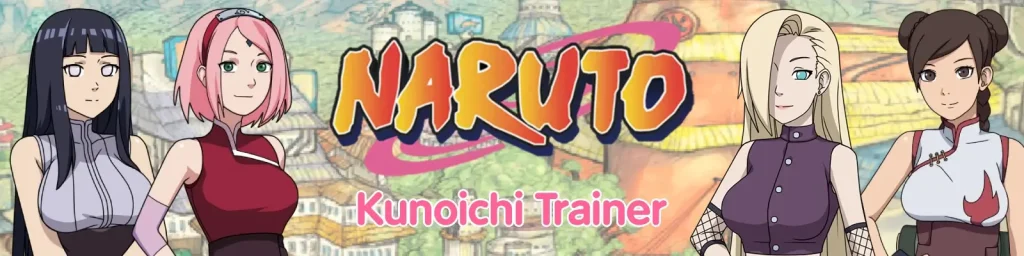 Naruto Kunoichi Trainer juego h en español para Android APK, visual novel 2D de aventura con Hinata, Ino y Sakura