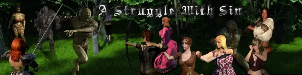 A Struggle With Sin, aventura de fantasía oscura hecha en RPGM con exploración libre en español