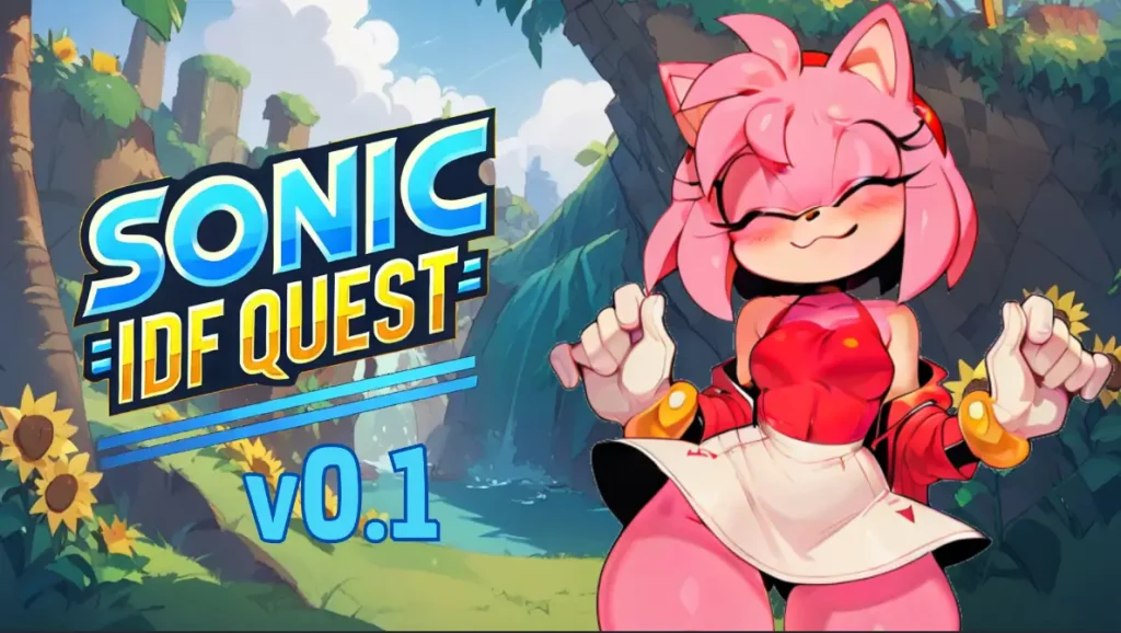 Captura de portada de Sonic IDS Quest, fangame 2D con elementos RPG y sandbox para Android y PC en Español