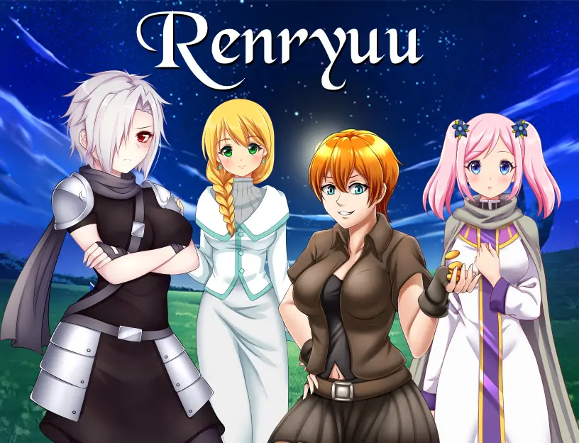 Portada de Renryuu Ascension en español para Android , RPG 2D combate por turnos y gestión de reino