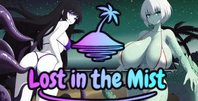 Portada del juego Lost in the Mist, RPG 2D de fantasía oscura con combates por turnos