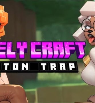 Portada del juego Lovely Craft Piston Trap, simulador 2D estilo furry hentai inspirado en Minecraft.