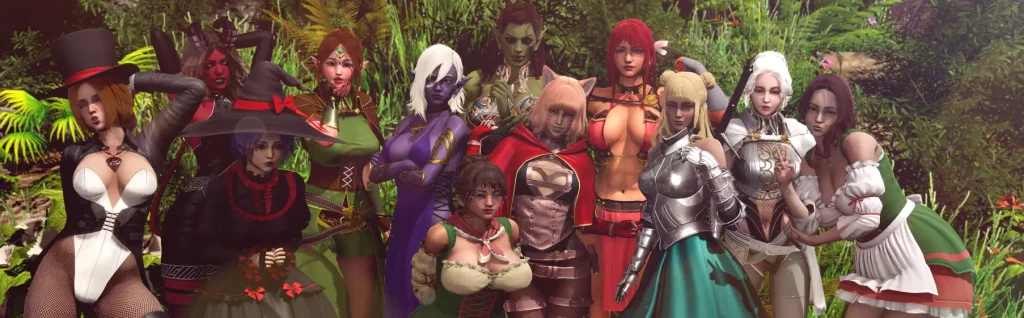 Imagen de portada del juego hentai Sinner’s Horizon, una novela visual 3D de fantasía y múltiples finales