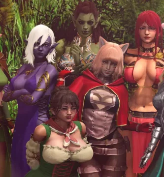 Imagen de portada del juego hentai Sinner’s Horizon, una novela visual 3D de fantasía y múltiples finales