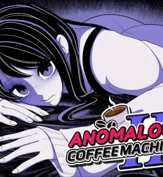 Portada de Anomalous Coffee Machine 2, juego hentai interactivo con transformación y elementos de horror