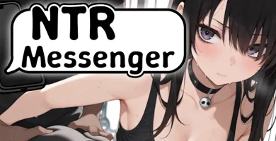 portada del juego hentai NTR Messenger, simulador 2D de chat con temática de corrupción y rutas múltiples