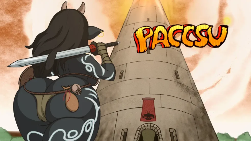 Portada de Paccsu, RPG hentai 2D en español con combates por turnos y chicas monstruo, jugable en Android vía JoiPlay y malvides
