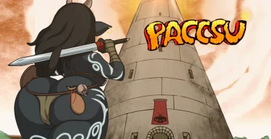 Portada de Paccsu, RPG hentai 2D en español con combates por turnos y chicas monstruo, jugable en Android vía JoiPlay y malvides