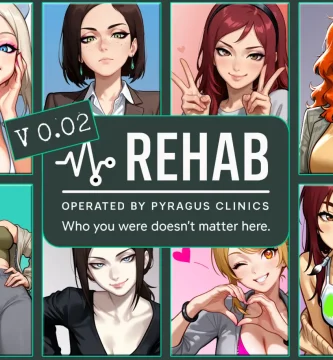 Rehab juego h en español para Android APK, novela visual tipo sandbox con protagonista masculino en un centro de rehabilitación