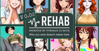 Rehab juego h en español para Android APK, novela visual tipo sandbox con protagonista masculino en un centro de rehabilitación