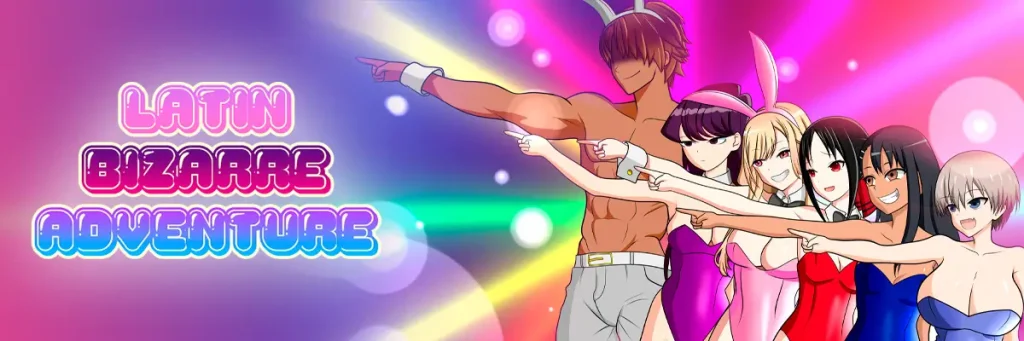 Portada Latin Bizarre Adventure's juego harem 3D parodia en español android apk