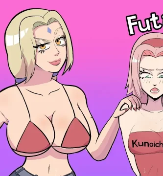 portada del juego futa no jutsu, parodia hentai de naruto en 2d para español android apk