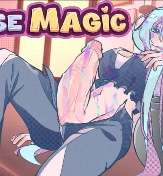 Portada de Horse Magic, juego 2D para Android APK en español con romance, decisiones y transformación emocional.