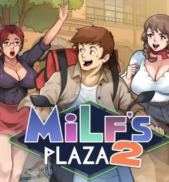 Portada del juego Milf's Plaza 2 para android apk, aventura 2D en español y sandbox