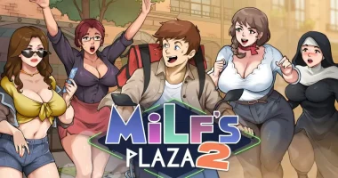 Portada del juego Milf's Plaza 2 para android apk, aventura 2D en español y sandbox