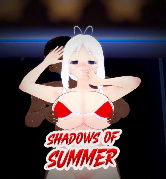 Portada Shadows of Summer visual novel 3D en español android apk con historia interracial y NTR